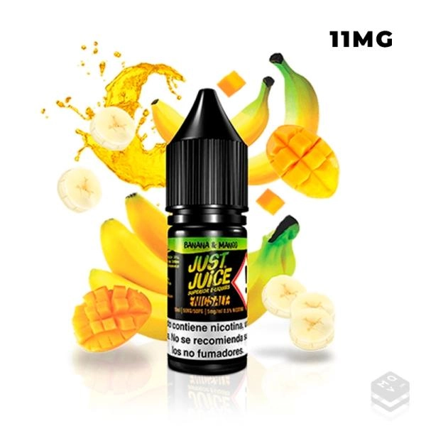 NIC SALTS BANANA & MANGO JUST JUICE 10ML VAPE