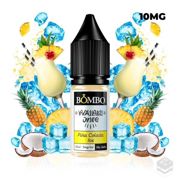 PIÑA COLADA ICE WAILANI JUICE BY BOMBO E LIQUID 10ML VAPE NICOTINE SALT