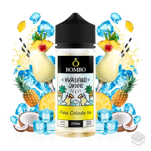 ELIQUID PIÑA COLADA ICE WAILANI JUICE BY BOMBO E LIQUIDS 100ML VAPE