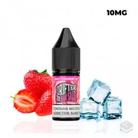 NIC SALTS JUICE SAUZ SWEET STRAWBERRY ICE DRIFTER BAR 10ML VAPE