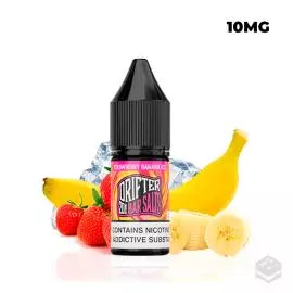 NIC SALTS JUICE SAUZ STRAWBERRY BANANA ICE DRIFTER BAR 10ML VAPE