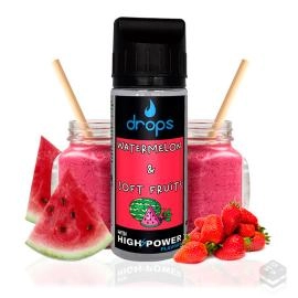 WATERMELON & SOFT FRUITS DROPS ELIQUIDS TPD 100ML 0MG VAPE