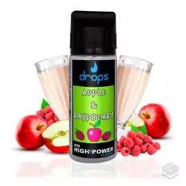 APPLE & RASPBERRY DROPS ELIQUIDS TPD 100ML 0MG VAPE