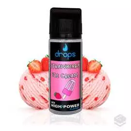 STRAWBERRY ICE CREAM DROPS ELIQUIDS TPD 100ML 0MG VAPE