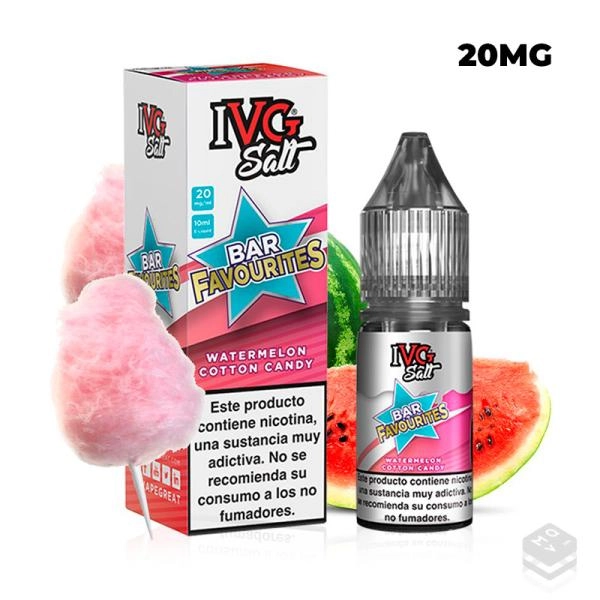 WATERMELON COTTON CANDY IVG JUICY SALT 10ML