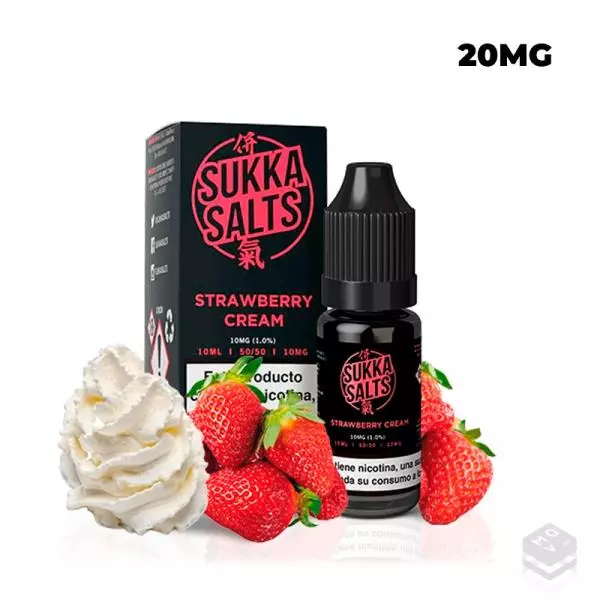 STRAWBERRY CREAM SUKKA BLACK SALTS 10ML VAPE