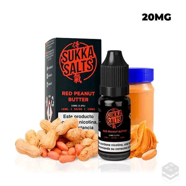 RED PEANUT BUTTER SUKKA BLACK SALTS 10ML VAPE