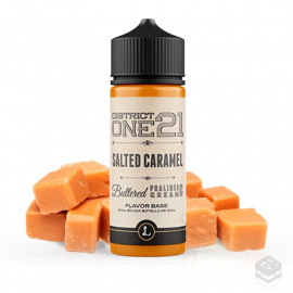 DISTRICT ONE 21 SALTED CARAMEL FIVE PAWNS LEGACY 100ML VAPE