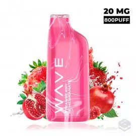 DISPOSABLE POD BUD VAPE WAVE 800 STRAWBERRY POMEGRANATE 20MG