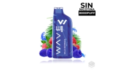 DISPOSABLE POD BUD VAPE WAVE MAX 8000 WILD BERRIES  0MG