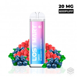 DISPOSABLE VAPE LOST MARY CRYSTAL BLUEBERRY RASPBERRY QM600 20MG