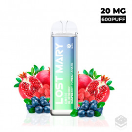 DISPOSABLE VAPE LOST MARY CRYSTAL BLUEBERRY RASPBERRY POMEGRANATE QM600 20MG
