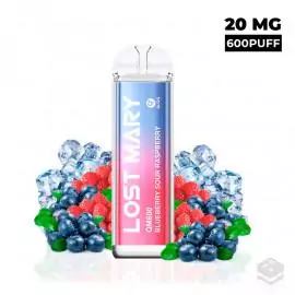 VAPER DESECHABLE LOST MARY CRYSTAL BLUEBERRY SOUR RASPBERRY QM600 20MG