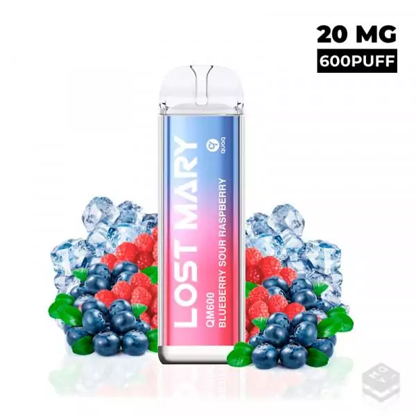 VAPER DESECHABLE LOST MARY CRYSTAL BLUEBERRY SOUR RASPBERRY QM600 20MG