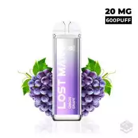 DISPOSABLE VAPE LOST MARY CRYSTAL GRAPE QM600 20MG