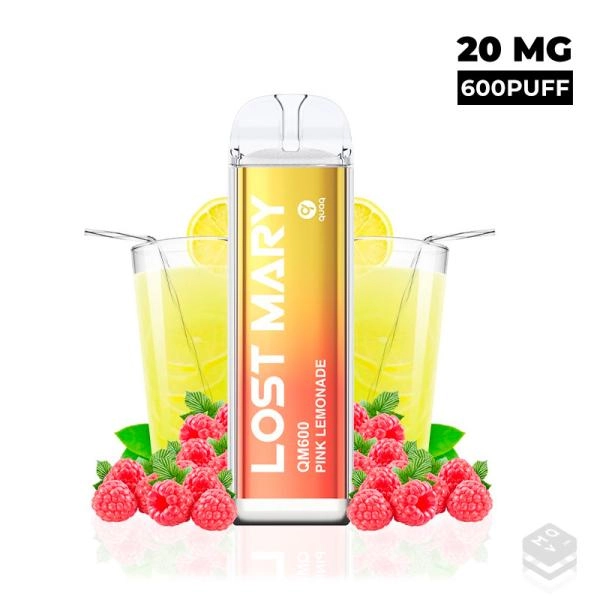 VAPER DESECHABLE LOST MARY CRYSTAL PINK LEMONADE QM600 20MG