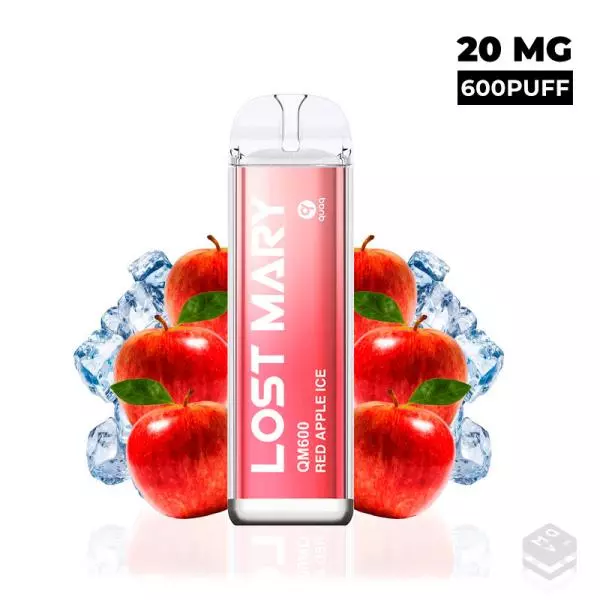 VAPER DESECHABLE LOST MARY CRYSTAL RED APPLE ICE QM600 20MG