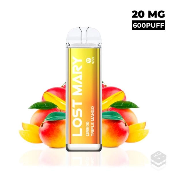 DISPOSABLE VAPE LOST MARY CRYSTAL TRIPLE MANGO QM600 20MG