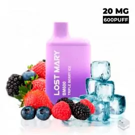 VAPER DESECHABLE LOST MARY BM600 TRIPLE BERRY 20MG