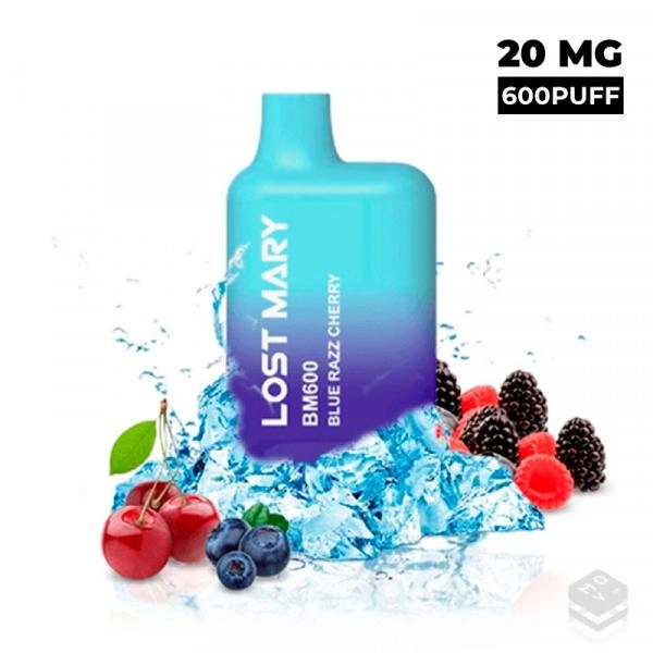 VAPER DESECHABLE LOST MARY BM600 BLUE RAZZ CHERRY 20MG