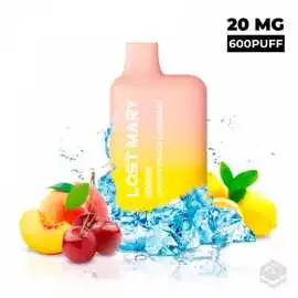 VAPER DESECHABLE LOST MARY BM600 CHERRY PEACH LEMONADE 20MG