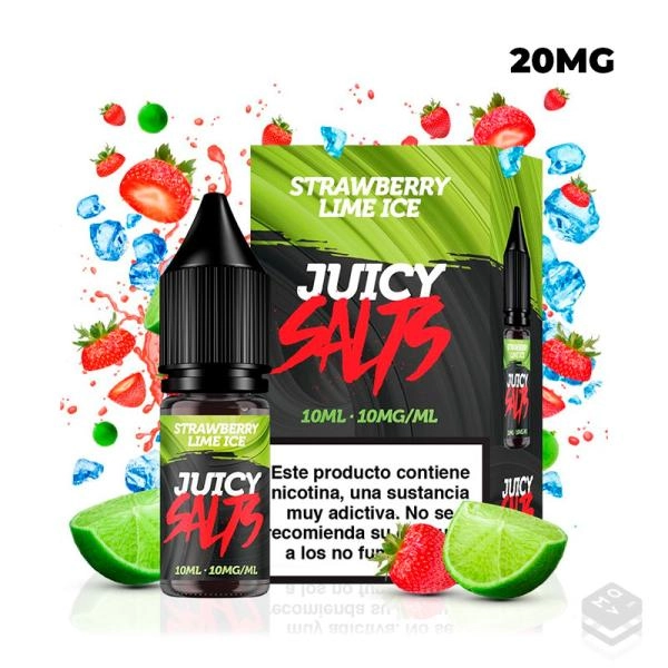 STRAWBERRY LIME ICE 10ML JUICY SALTS VAPE