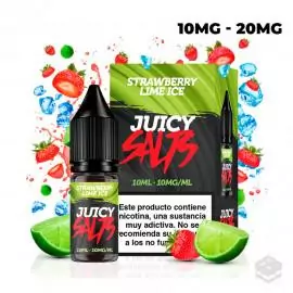 STRAWBERRY LIME ICE 10ML JUICY SALTS VAPE