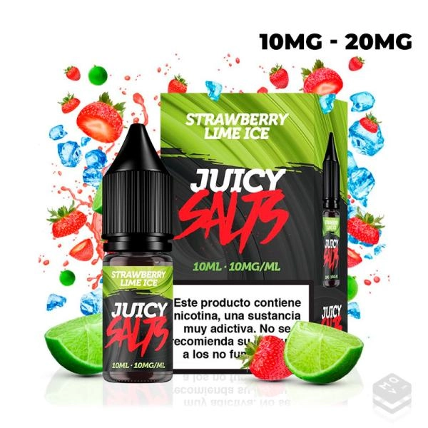 STRAWBERRY LIME ICE 10ML JUICY SALTS VAPE