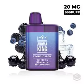 VAPER DESECHABLE AROMA KING COSMIC MAX BOX BLUEBERRY BLACKCURRANT 20MG