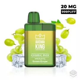 VAPER DESECHABLE AROMA KING COSMIC MAX BOX GREEN GRAPE 20MG