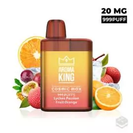 DISPOSABLE POD MAX BOX LYCHEE PASSION FRUIT ORANGE 20MG AROMA KING