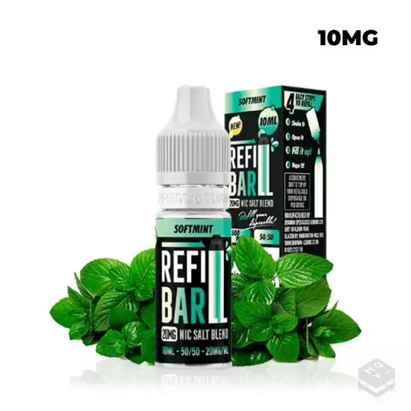 SOFT MINT 10ML REFILL BAR SALTS SALES DE NICOTINA