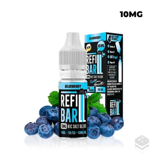 BLUEBERRY 10ML REFILL BAR SALTS SALES DE NICOTINA