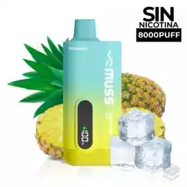 DISPOSABLE POD TECH 8000 PINEAPPLE ICE 0MG DE MUSS