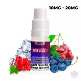 BLUEBERRY CRANBERRY CHERRY ICE BAR NIC SALTS 10ML VAPE