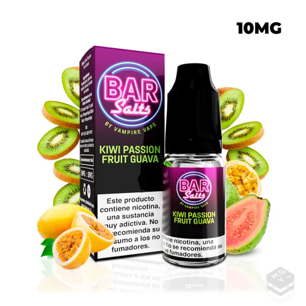 SALES DE NICOTINA KIWI PASSION FRUIT GUAVA BY VAMPIRE VAPE 10ML
