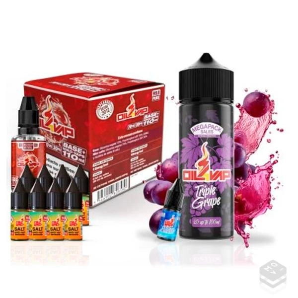 MEGAPACK DE SALES TRIPLE GRAPE OIL4VAP