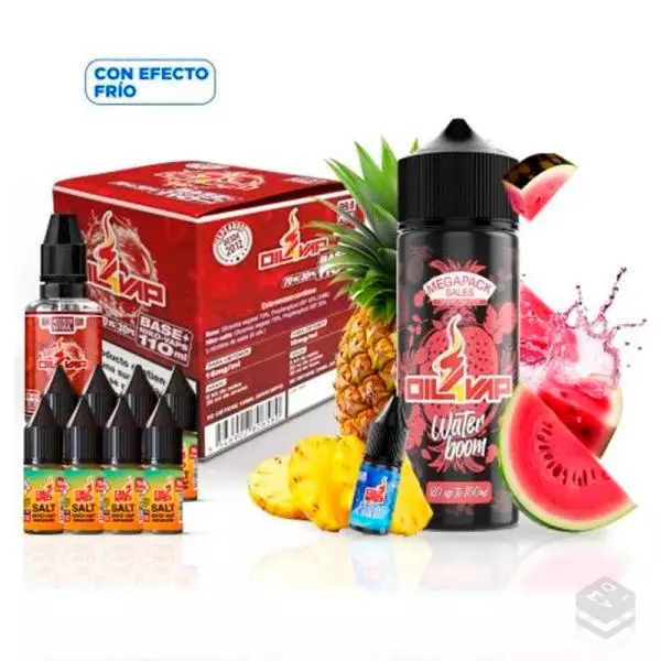 MEGAPACK NICOTINE SALTS WATERBOOM OIL4VAP