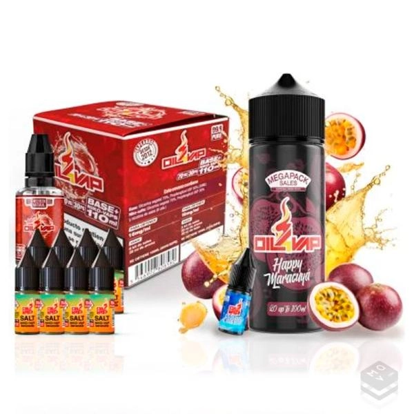 MEGAPACK DE SALES HAPPY MARACUYÁ OIL4VAP