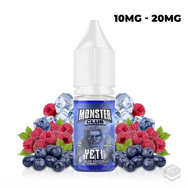 SALES DE NICOTINA YETI BLUE BREEZE MONSTER CLUB 10ML