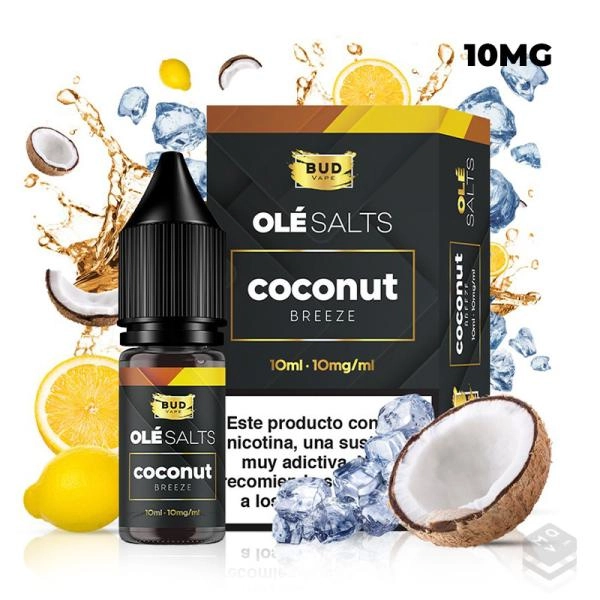 OLÉ SALTS COCONUT BREEZE BY BUD VAPE 10ML