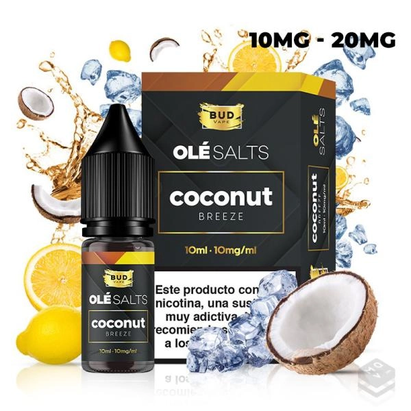 OLÉ SALTS COCONUT BREEZE BY BUD VAPE 10ML