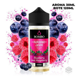 FLAVOUR BLUEBERRY AND RASPBERRY WAILANI JUICE BY BOMBO 30ML