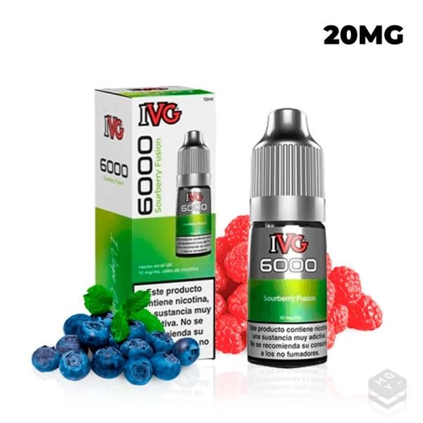 SOURBERRY FUSION IVG 6000 SALTS 10ML VAPE