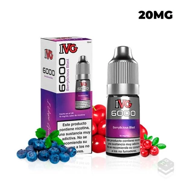 BERRYLICIOUS BLAST IVG 6000 SALTS 10ML VAPE