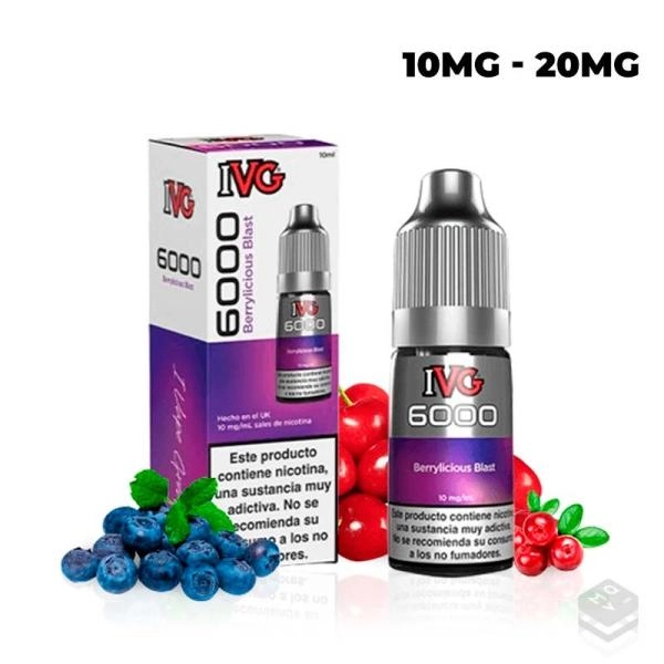 BERRYLICIOUS BLAST IVG 6000 SALTS 10ML VAPE