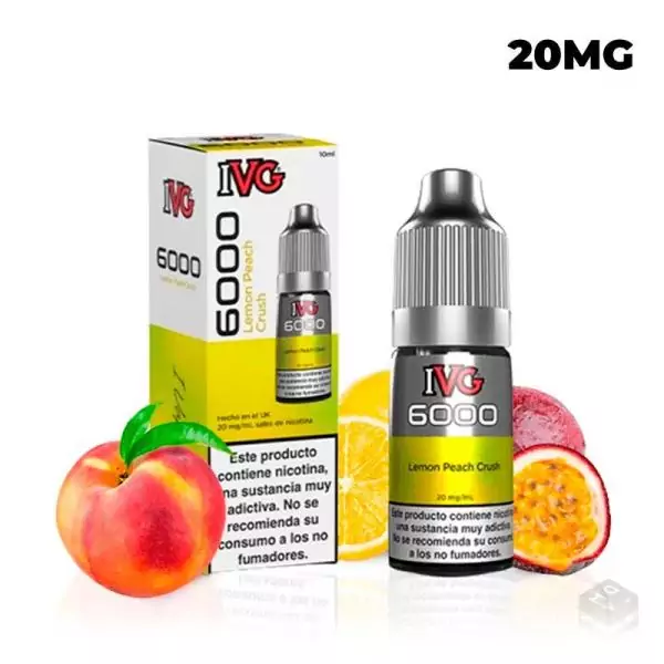 LEMON PEACH CRUSH IVG 6000 SALTS 10ML