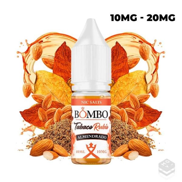 SALES DE NICOTINA TABACO RUBIO ALMENDRADO PLATINUM TOBACCOS BOMBO 10ML