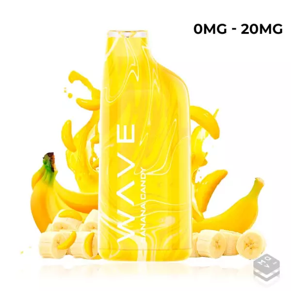 POD DESECHABLE BUD VAPE WAVE 800 BANANA CANDY