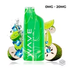 DISPOSABLE POD BUD VAPE WAVE 800 GUANABANA LIME ICE